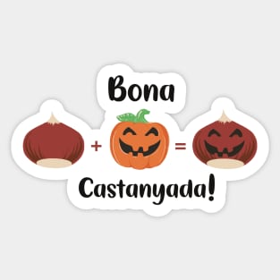 Bona Castanyada Catalán Halloween castañada Sticker
